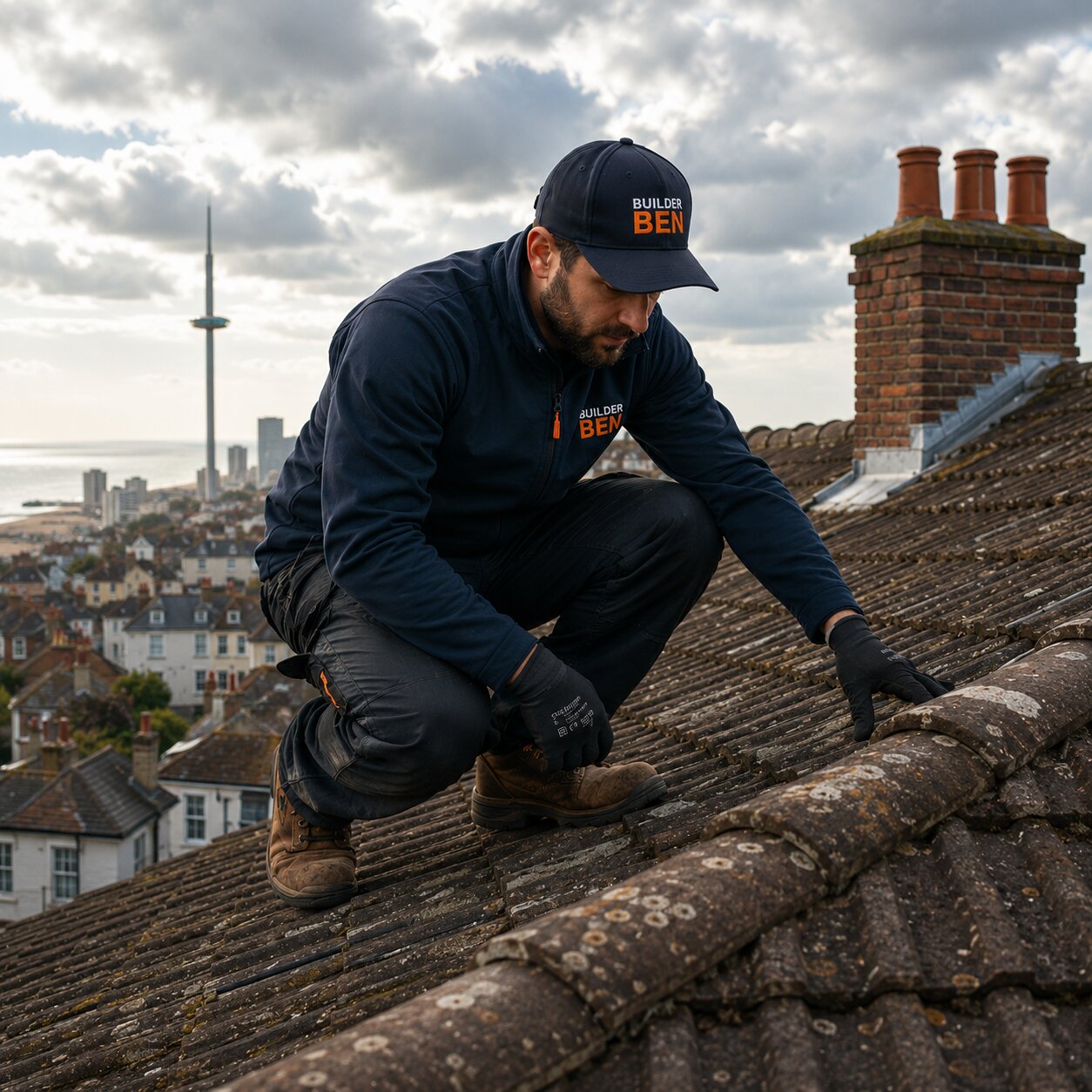 Happy homeowners with new roof